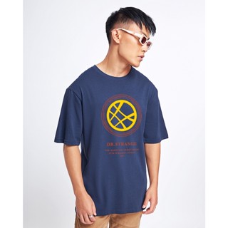 Mens Blue Doctor Strange Typography Oversized T-shirt เสื้อเชิ้ตชาย เสื้อสีขาว เสื้อขาว เสื้อยื