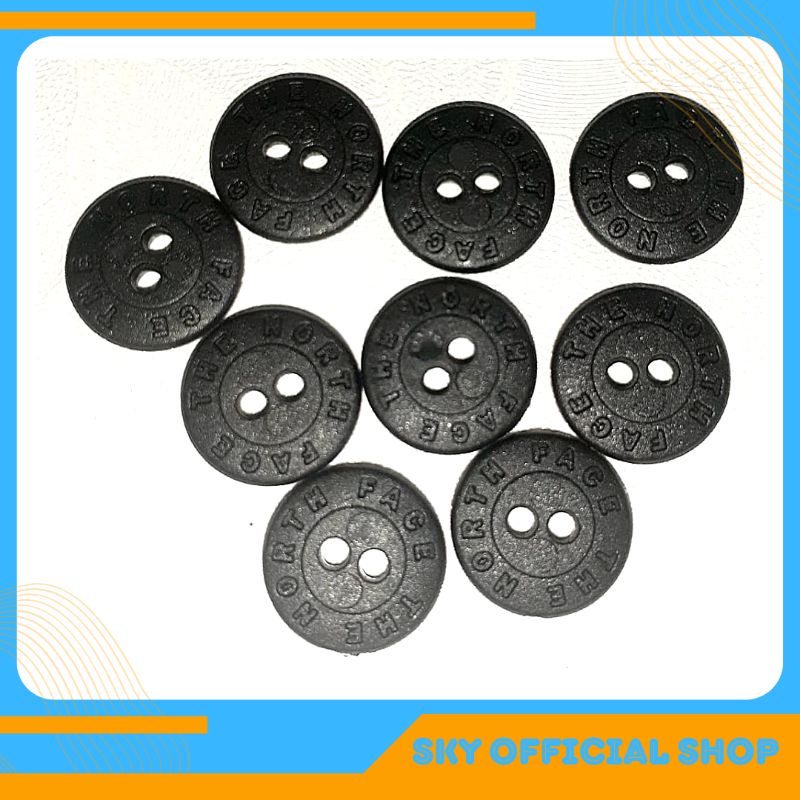 KEMEJA Tnf Original 2 หลุมปุ่ม Garment Stock เสื้อเสื้อยืดเสื้อยืดกระเป๋า