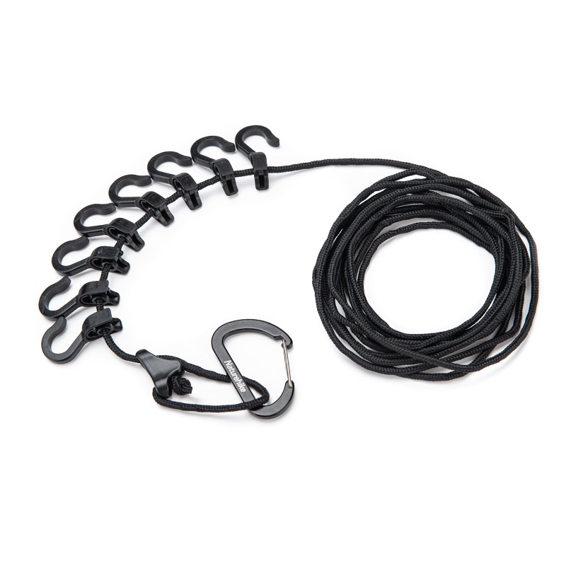 Naturehike ราวตากผ้า แขวนเสื้อผ้า แบบเชือก หัวเข็มขัด ตะขอ สำหรับตั้งแคมป์ กลางแจ้ง เดินทาง กลางแจ้ง - รูปที่ 2