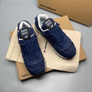 🔥ผ่อนได้🔥รองเท้าผ้าใบ Miu Miu X New Balance Denim Sneaker Size 36 - 40 งาน Original อุปกรณ์ : Full Box Set