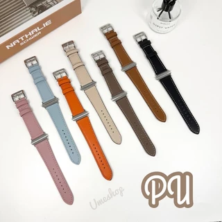 สายสําหรับแอปเปิ้ลวอชเเบบหนัง PU สาย smart watch11/10/9 8/7/6/5/4/3/2/1Se ขนาด38/40/41/42/44/45/46/49มม สายนาฬิกา