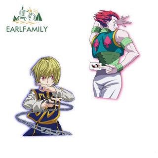 Earlfamily สติกเกอร์ไวนิล ลายอนิเมะ HUNTER×HUNTER กันแดด JDM VAN ขนาด 13 ซม. สําหรับติดตกแต่งรถยนต์