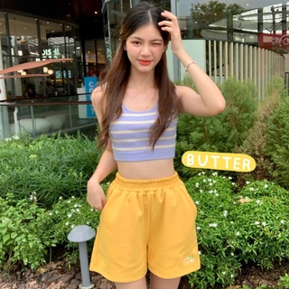🌈 MINI SHORT PANTS กางเกงขาสั้นเอวสูง ไม่รั้งเป้า แมทช์ง่าย ใส่ได้ทุกวัน สินค้าพร้อมส่ง✨🌻