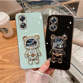 ใหม่ เคสโทรศัพท์มือถือแบบนิ่ม มีทรายไหล ตั้งได้ สําหรับ OPPO A78 5G A17 A17K A77S A77 5G A57 4G 2022 A96 4G A76 A78 A17