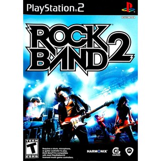 Rock Band 2 (USA) PS2 แผ่นเกมps2 แผ่นไรท์ เกมเพทู