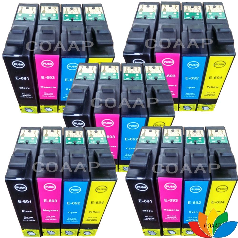 20ตลับหมึก T069 T0691สำหรับ Epson 69 Stylus NX115 NX400 NX215 NX300 NX415 NX515 NX510เครื่องพิมพ์