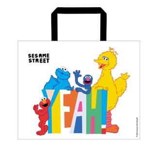 Se-ed (ซีเอ็ด) : SST- Sesame Street YEAH! PP Woven Tote bag W50XH40XS15 cm.