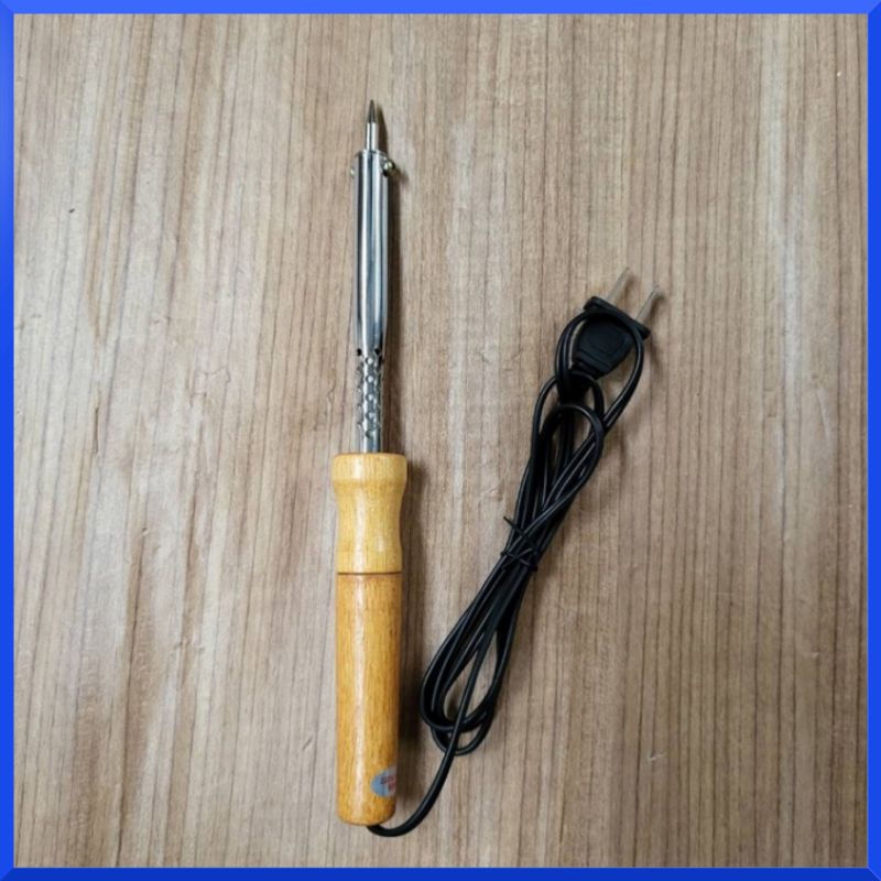 Sportty หัวแร้งไฟฟ้า ด้ามไม้ แบบแท่ง 60W 80W 100W หัวแร๊ง บัดกรีไฟฟ้า Sporty (เลือกขนาดตอนกดสั่งซื้อ