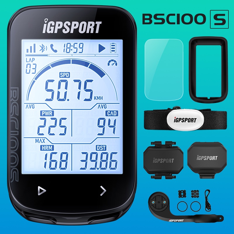 IGPSPORT BSC100S GPS เครื่องวัดระยะทางขี่จักรยานจักรยานเซ็นเซอร์คอมพิวเตอร์ Cycl Speedomet ขี่ขี่จักรยาน Speedometer 2.6 หน้าจอขนาดใหญ่