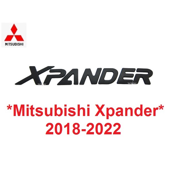 โลโก้ หน้า LOGO ฝากระโปรง มิตซูบิชิ เอ็กซ์แพนเดอร์ 2019 - 2022 ตัวอักษร ดำด้าน For Mitsubishi xpande