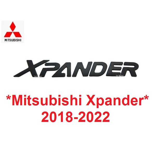 โลโก้ หน้า LOGO ฝากระโปรง มิตซูบิชิ เอ็กซ์แพนเดอร์ 2019 - 2022 ตัวอักษร ดำด้าน For Mitsubishi xpander ป้าย สติ๊กเกอร์
