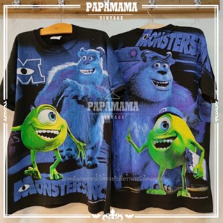 [ Monsters,INC ] Vol 2 Bootleg Movie Vintage Tee เสื้อการ์ตูน มอนสเตอร์อิงค์ เสื้อวินเทจ papamama vintage shirt