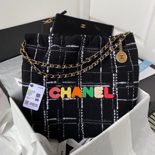 พรี​ ราคา8800 Chanel 22Bag Toteกระเป๋าผ้า กระเป๋าโซ่ กระเป๋าสะพายไหล่ กระเป๋าสะพายกระเป๋าแฟชั่นกระเป๋าหิ้ว