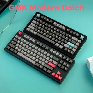 【264keys】GMK Modern Dolch Dark keycaps Cherry Profile DOUBLE SHOT ABS FONT for MX Switch Mechanical Keyboard