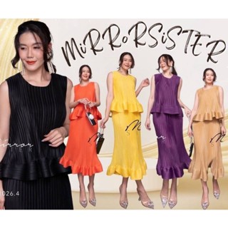 พร้อมส่ง🧏‍♀️••MiRRoRSiSTERs  PLeaTed SET of SaSSy💁 21026.4