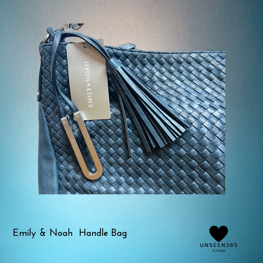 Emily & Noah Shopper Handle Bag - Brown กระเป๋าถือแบรนด์ดังจากต่างประเทศ Emily & Noah  สีกรมอมเทา #2