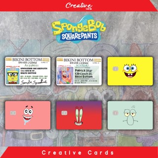 สติกเกอร์ไวนิล ลายอนิเมะ Spongebob Edition BCA Mandiri Bri Bni Debit Credit Emoney Flazz Etoll Tapcash Brizzi Etc