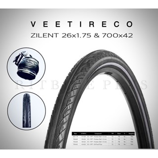 ยางนอกจักรยาน VEETIRECO. ZILENT  ขอบพับ ขนาด 700x42C ใช้กับเสือภูเขาล้อ29" ได้