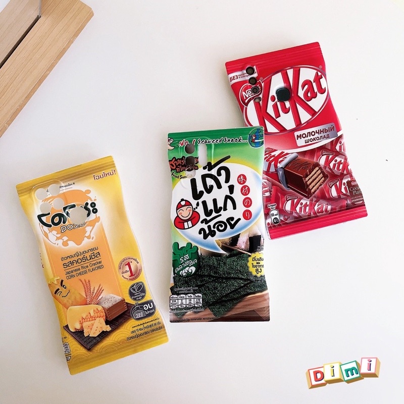 เคส ถุงขนม ลายการ์ตูน น่ารัก สำหรับ ไอโฟน13 13Pro 13Promax 14 14Pro 14Promax เคสนิ่ม สามารถ กันกระแท