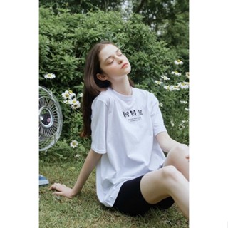 🇰🇷 พรี Letter From Moon Triple Butterfly Embroidery Oversized Fit T-Shirt