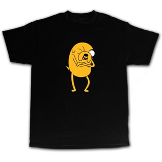 เสื้อยืดผู้ชายเสื้อยืดเสื้อยืดเสื้อยืดสําหรับ♛ผู้ชาย F.Anime Cartoons Adventure Time Jake The D 2A_