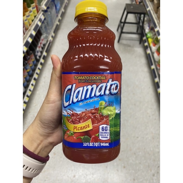 Tomato Cocktail  Form Concentrate Clamato El Original Picante 946 Ml.