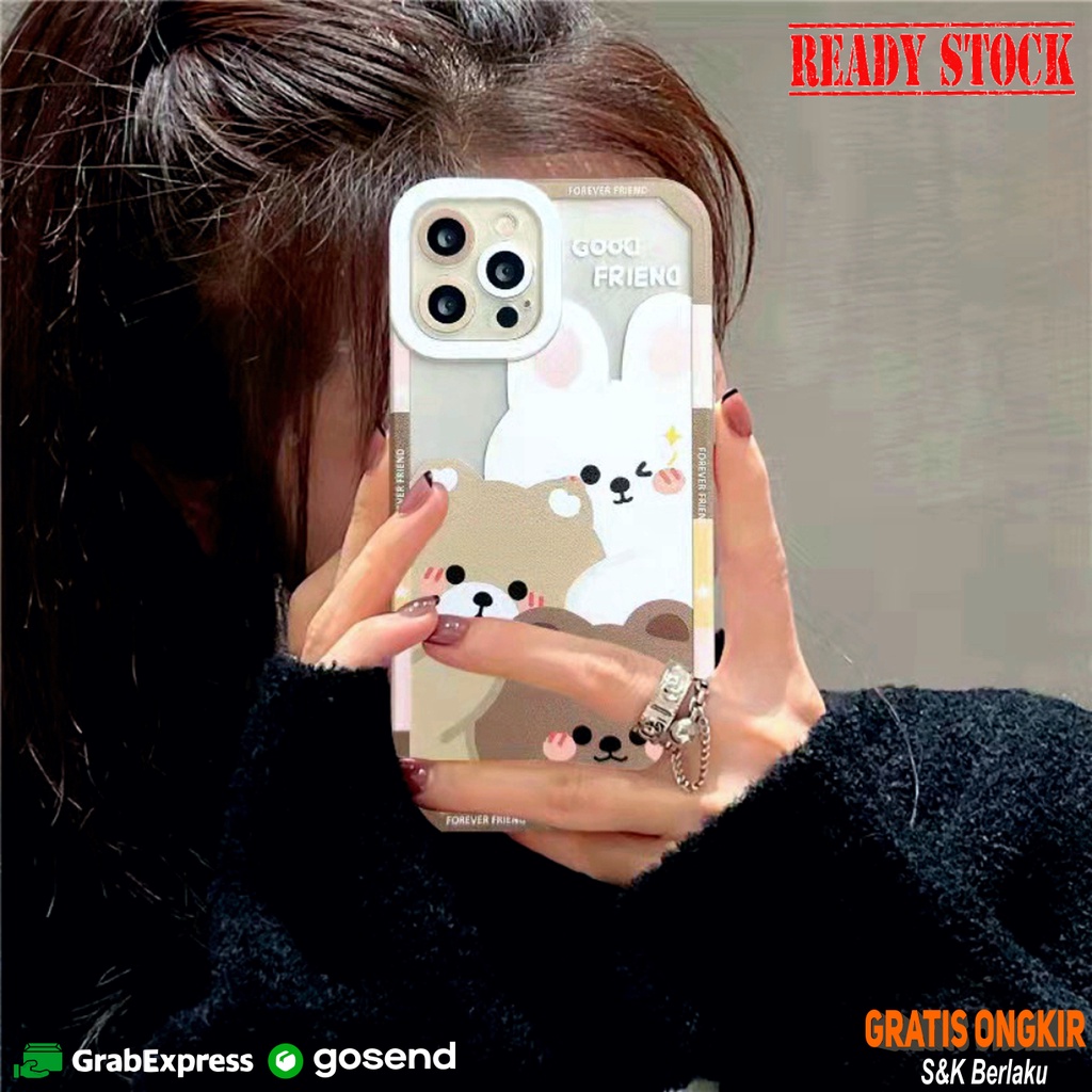 IPhone 7 Plus 8 Plus X XS XR 11 11 Pro 12 12 Pro Case Liquid Line Forever Friends TPU พร้อมตัวป้องกั