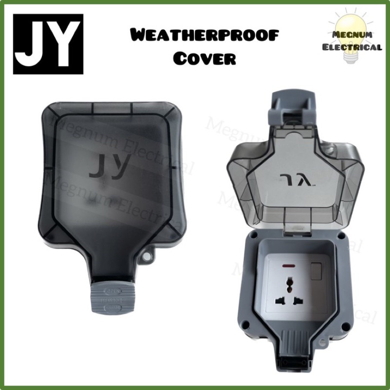 JY 13A ซ็อกเก็ตสวิตช์กันกระแทกเดี่ยวหลายตัว|Penutup Than Cuaca|