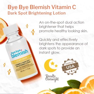 Bye Bye Blemish Vitamin C Dark Spot Brightening Lotion 30ml. โลชั่นแต้มสิวสูตรวิตซี