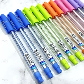 [12 ด้าม / กระปุก 50 ด้าม] ปากกาลูกลื่น 0.5 มม. ควอนตั้ม Quantum Skate 050 หมึกสีน้ำเงิน