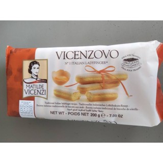 Vicenzi Lady Fingers บิสกิตแท่ง 200g ราคาพิเศษ