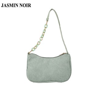 Jasmin NOIR กระเป๋าสะพายไหล่ กระเป๋าถือ ผ้าสักหลาด แฟชั่นเรียบง่าย สําหรับสตรี