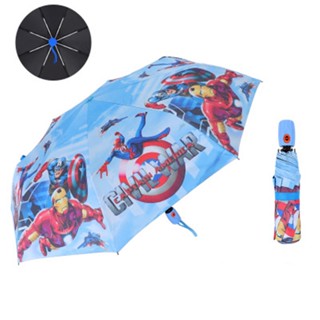 Disney Cartoon kids Umbrella Frozen Spider-Man Iron Man TriFold Umbrella Student Boy Girl Adult Sunscreen Kids Umbrella