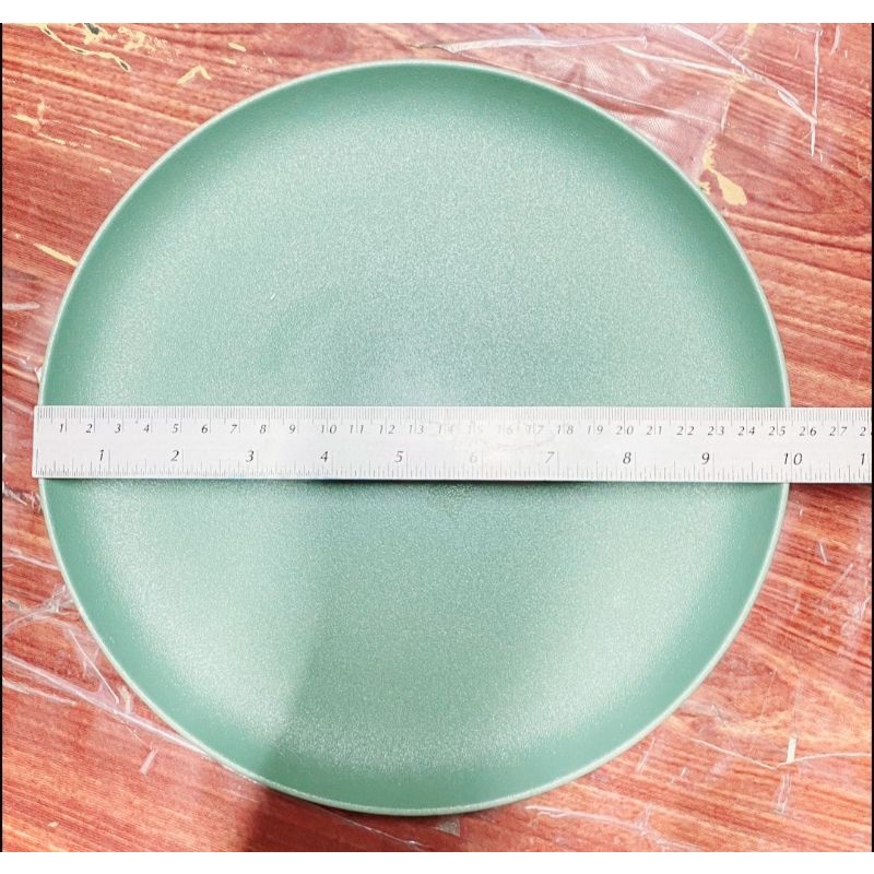 ถ้วยจานเซรามิคสีเขียวอ่อนเนื้อมันด้าน จาน10×1นิ้ว ทรงถาดกลม ถ้วย 8×2.4 นิ้ว#สินค้าใช้เวลาจัดส่ง 3 วัน#