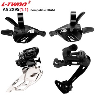 Ltwoo A5 2X9S ชุดคันเกียร์ 18 ความเร็ว R/L ด้านหน้า และด้านหลัง สําหรับรถจักรยาน MTB 9V สวิตช์เข้ากันได้กับ SHIMANO SRAM
