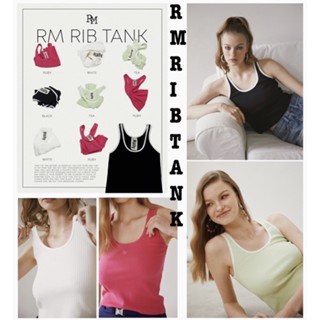 Rally : RM Rib Tank ⚫️Black 🟢Tea ⚪️White 🔴Ruby [Freesize] ของแท้💯 ส่งพร้อมใบเสร็จ