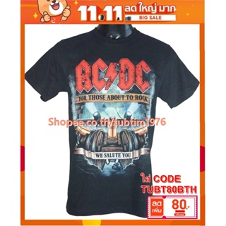 เสื้อวง Ac/Dc เสื้อยืดวงดนตรีร็อค เสื้อวินเทจ acdc เอซี/ดีซี ADC1777