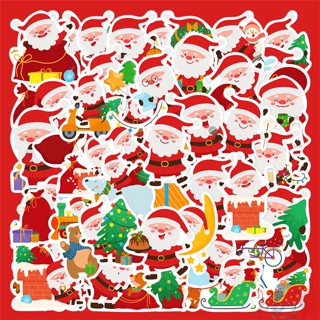 ❉ Q Funny Santa Claus Series 01 สติ๊กเกอร์ สําหรับติดตกแต่งผนังบ้าน ❉ Diy Doodle สติ๊กเกอร์กันน้ํา 50ชิ้น / ชุด