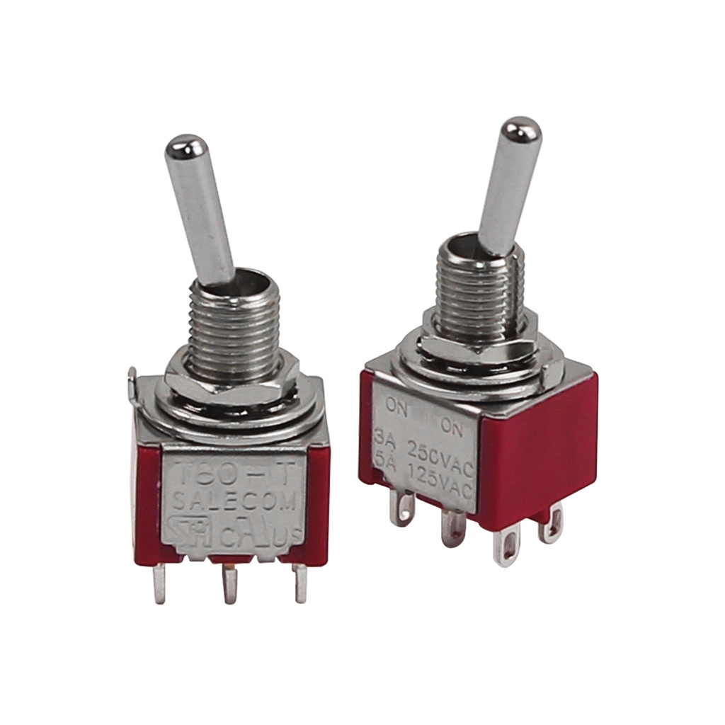 Fleor สวิตช์สลับกีตาร์ 2 ทาง AC 125V 250V 5A 3A 2 ชิ้น