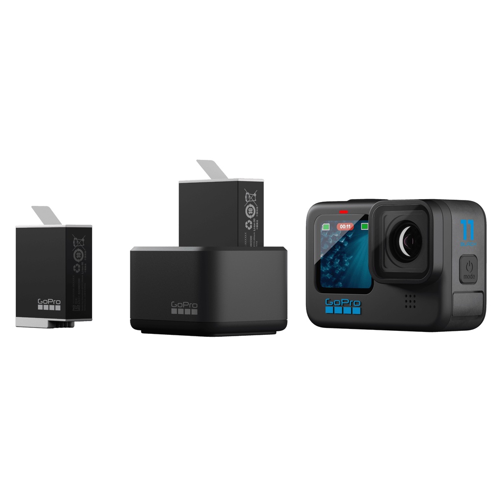 เเบตเตอรี่+เเท่นชาร์ตกล้อง GoPro GoPro Dual Battery Charger + Battery แท้