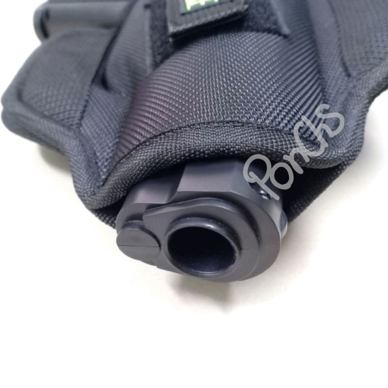 ซองปืนพกนอก ซองพกนอก ซ้าย-ขวา สีดำ ร้อยเข็มขัด ซับนุ่ม ใส่ได้หลายรุ่น อาทิ 9-11, glock19, glock17 - รูปที่ 2