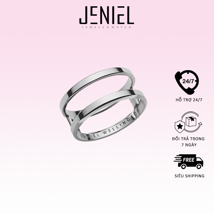 Elan Dual Ring แหวนเงิน Daniel Wellington