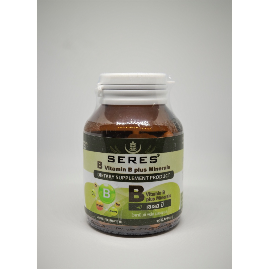 SERES Vitamin B Plus Mineral วิตามินบีรวมและแร่ธาตุ (สูตรเดียวกันกับ BLACKMORES Multi B) 60 แคปซูล