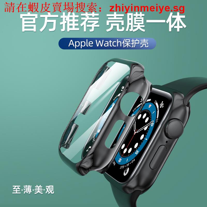 แนะนํา โดยผู้จัดการร้านค้า เคสป้องกัน iwatch 7/6/5 เคสป้องกัน Apple Watch se เคสนาฬิกา AppleWatch ฟิล์มในตัว 4/3/2 บางเฉียบ รวมทุกอย่าง เคลือบเงา กระจกนิรภัย 38/40 มม. 42/44