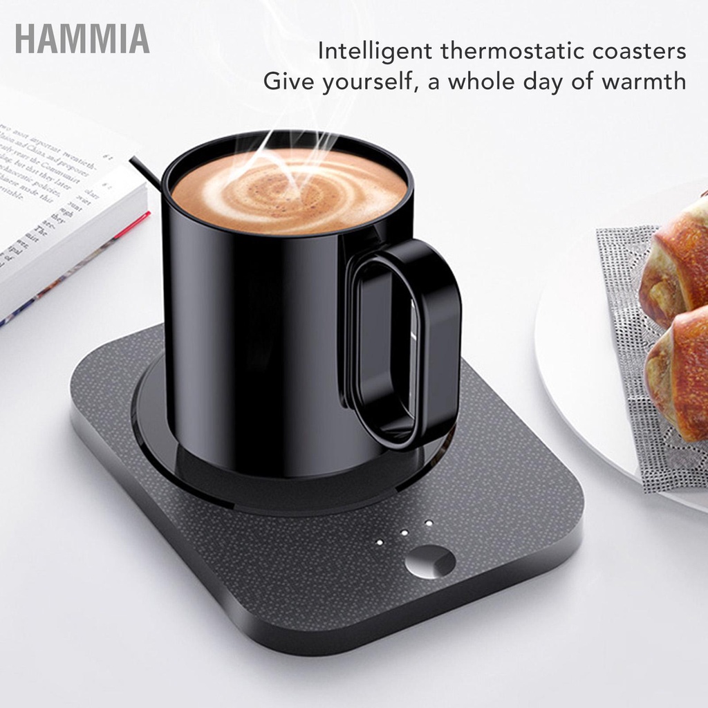 HAMMIA เครื่องอุ่นแก้วน้ําอัจฉริยะ ควบคุม 3 เกียร์ ชาร์จ Usb มีฉนวนกันความร้อน สําหรับอุ่นแก้วนม