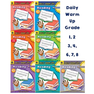 Worksheet Daily Warm Up Reading Grade 1, 2, 3, 4, 6, 7, 8   175หน้า  แบบฝึกหัดเพิ่มทักษะการอ่านประถม 1, 2, 3, 4, 6, 7, 8