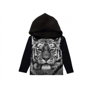 เสื้อเด็ก Tiger Hoodie เสื้อเด็กลายเสือ เสื้อเด็กซาฟารี (ลดราคา)