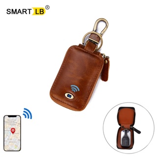 Smart Bluetooth-compatible Tracker Genuine Leather Wallet Keys Organizer Men Car Holders Smart Housekeeper Keychain Men