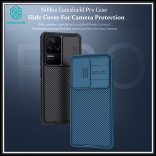 Nillkin เคสโทรศัพท์มือถือ สำหรับ Xiaomi POCO F4 / Redmi K40S 5G Camshield Pro กับ แบบสไลด์กันกล้อง TPU PC กันกระแทกหรูหราสีดำสีฟ้าแข็งโทรศัพท์ปก