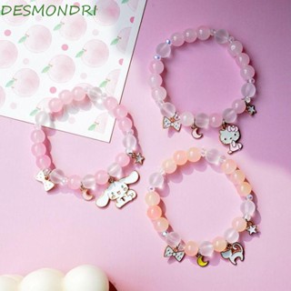 Desmondri Cinnamoroll สร้อยข้อมือ ประดับลูกปัดคริสตัล แฮนด์เมด สไตล์เกาหลี ของเล่น ของขวัญ สําหรับผู้หญิง